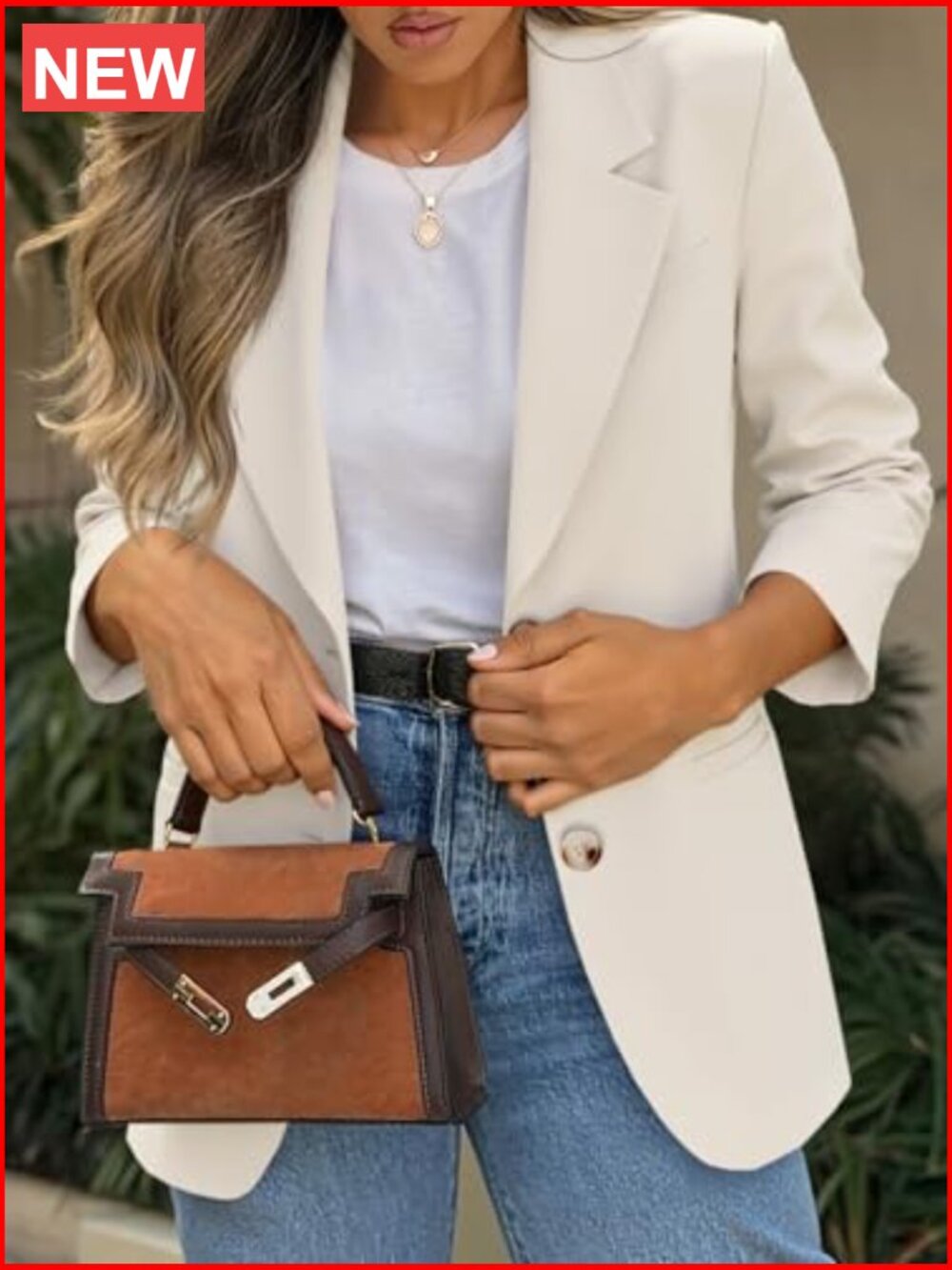 Business Casual Blazer Long Sleeve Button Down Lapel Collared Lightweight Suit - Picture 3 of 7